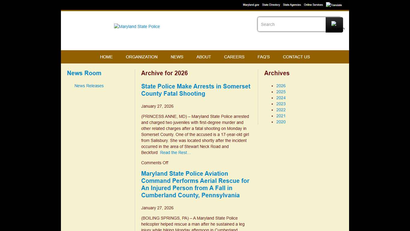 2026 - Maryland News