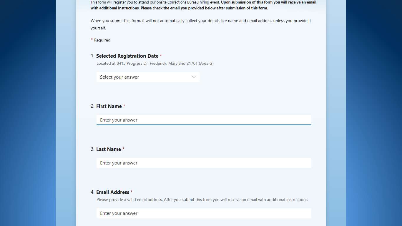 Apply Now! Frederick County (MD) Correctional Officer ⭐